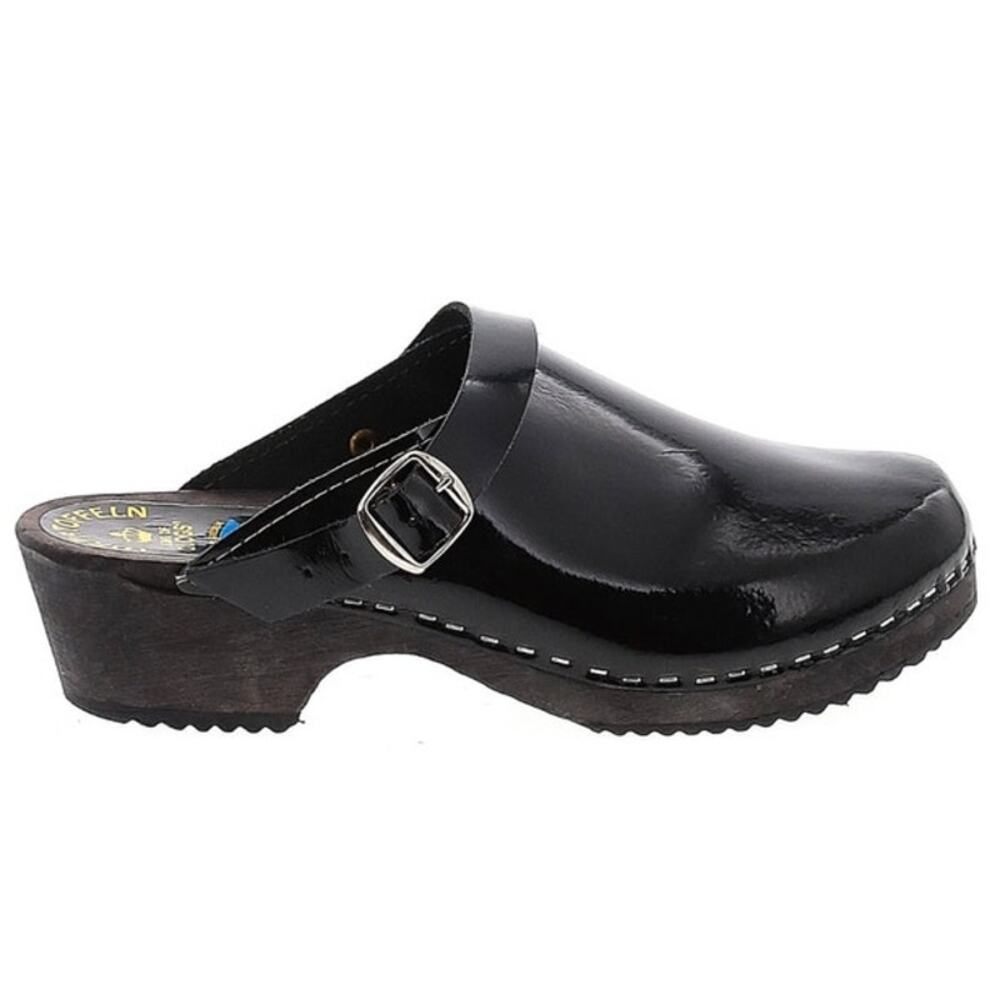 Torpatoffeln King of clogs patent leather clogs